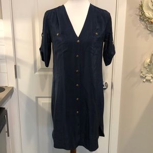 Amanda Uprichard Navy shirt dress